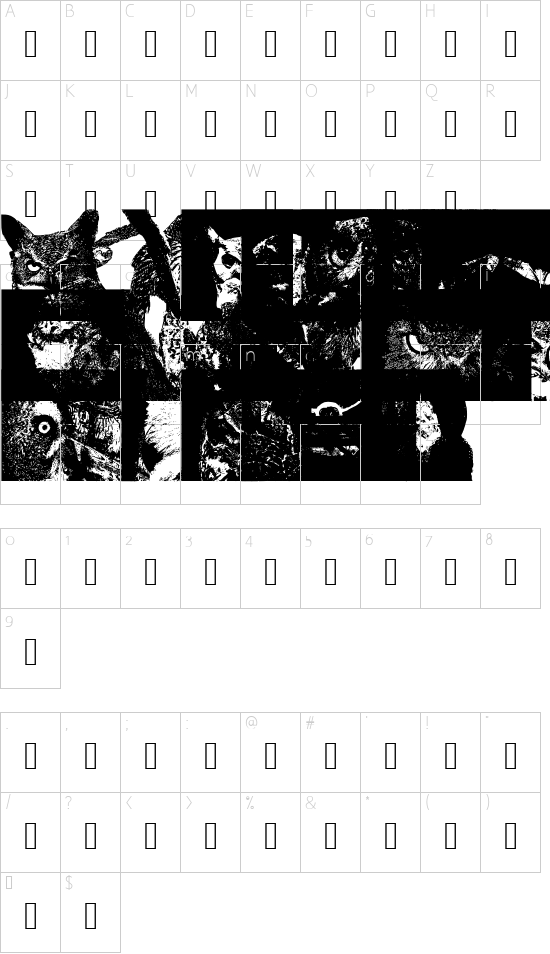 AParliamentofOwls font character map