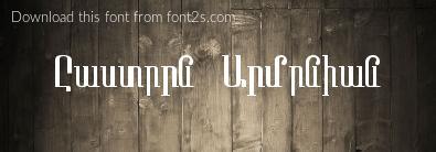 ttf eastern armenian font