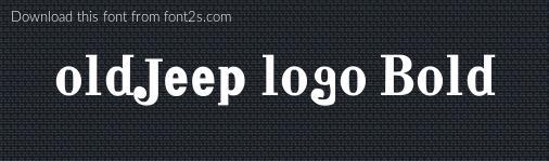 What font type is the jeep logo #5