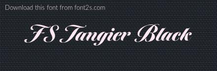 tangier font free