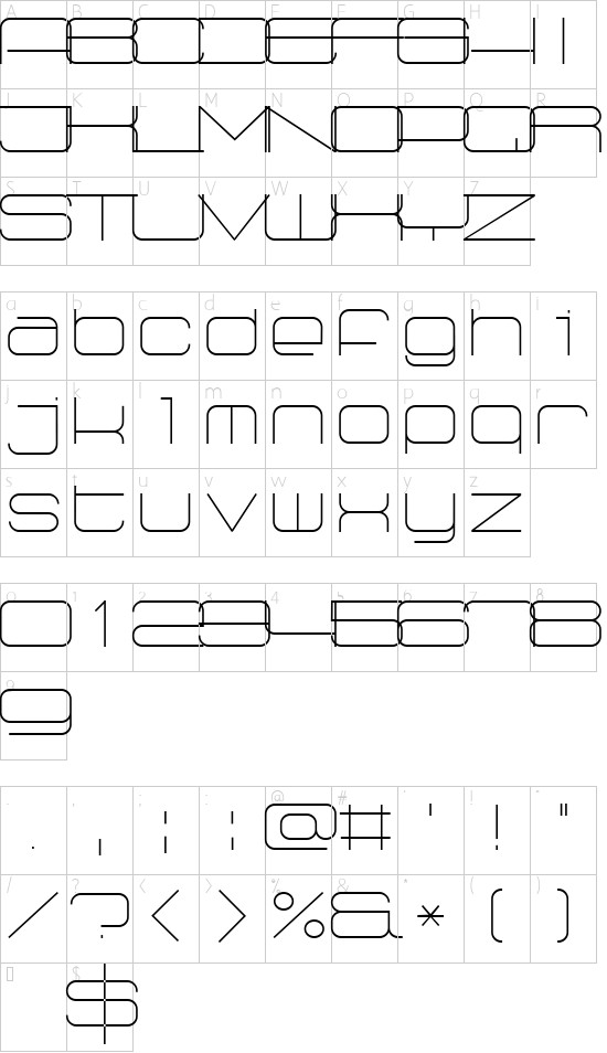 Radio 187.5 font character map