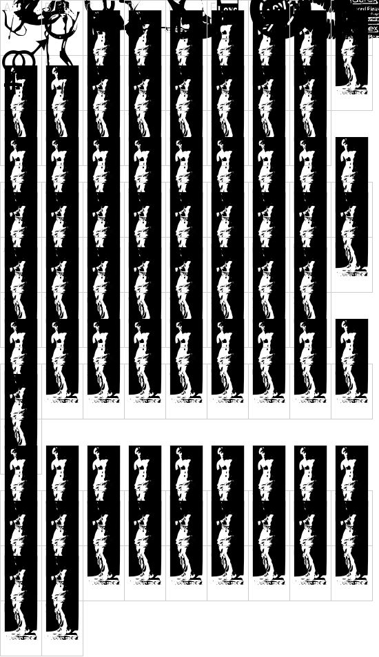 Kinky Valentine font character map