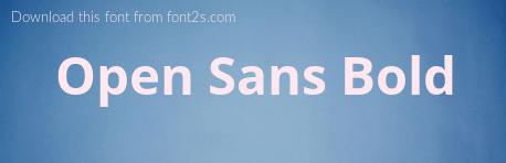 Open Sans Bold Font Details - Font2S.Com