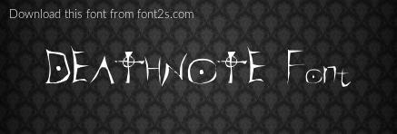 DEATHNOTE Font font details - Font2s.com